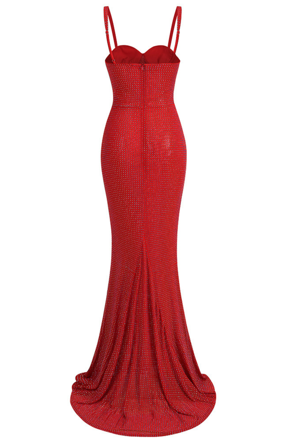 CAISSIE RED - ROBE LONGUE DE SOIREE SIRENE