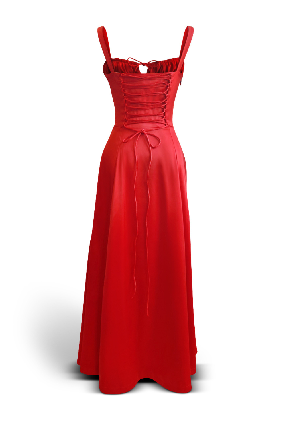 VALENTINA - SATIN STRAPLESS DRESS